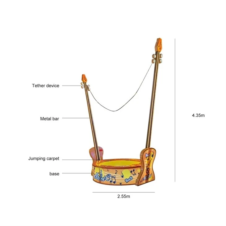 Bungee Trampoline Kids Playground Game Machine