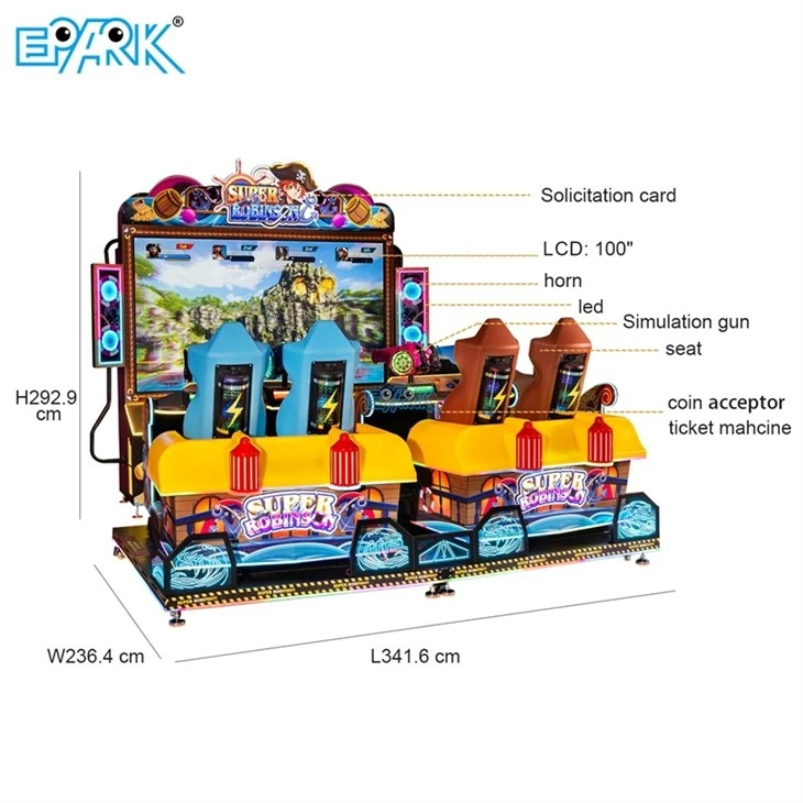 Super Robinson Shooting Arcade Machine factory